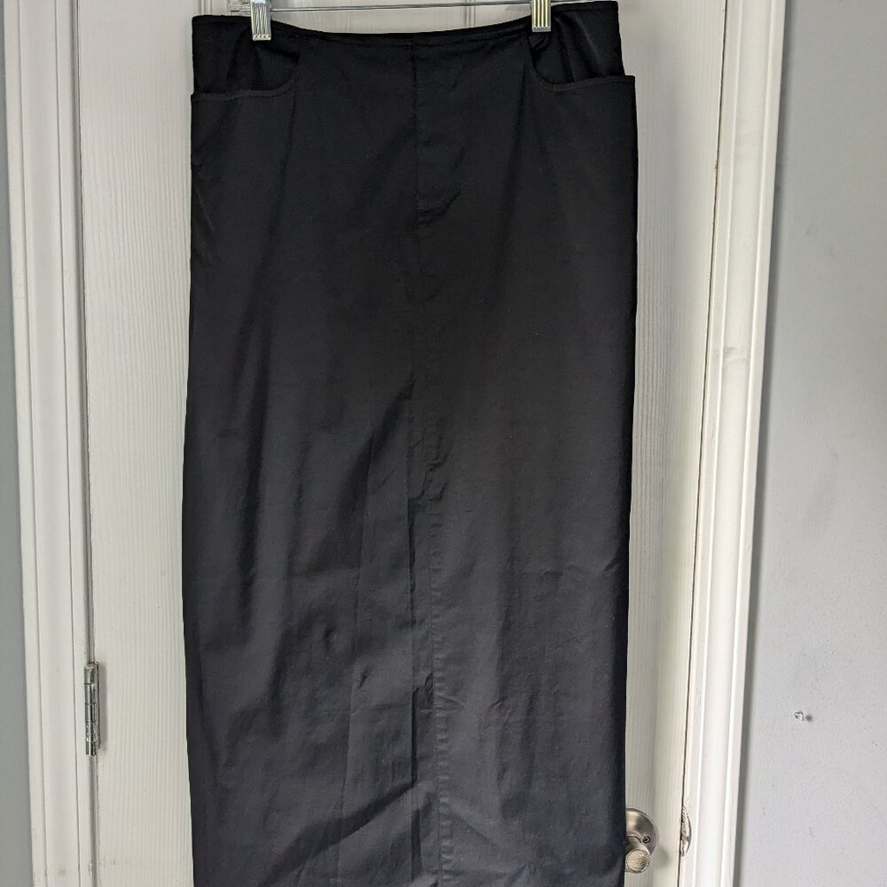 Calvin Klein Maxi Skirt, Black 90's/Y2K Style, Size 10, Minor Flaw see Photos